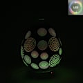 Pikkukuva 2 / 5: Silvrig Luftfuktare 3D Firework Aromalampa LED-ljus.