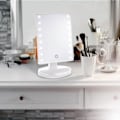 Miniatyrbillede 3 af 3: Justerbar Sminkspegel m LED . Vit White