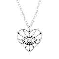 Miniatyrbillede 2 af 2: Äkta Silver 925 Evil Eye Hjärta m Kedja . Alla Hjärtans Dag