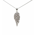 Miniatyrbillede 2 af 3: Vinge Halsband i äkta silver prydd med Kubisk Zirkonia . Alla järtans dag