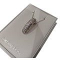 Miniatyrbillede 2 af 2: Halsband i äkta silver prydd m kurvig hänge o Kubisk Zirkonia
