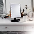 Miniatyrbillede 3 af 3: Justerbar Sminkspegel m LED . Svart Black