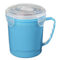 Miniatyrbillede 1 af 5: Soppmugg Mikrovågsugn m Handtag, Lock o Ventilationslock Blue