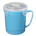 Pikkukuva 1 / 5: Soppmugg Mikrovågsugn m Handtag, Lock o Ventilationslock Blue
