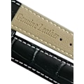 Pikkukuva 2 / 2: Äkta Läder Vattentätt Klockarmband i 20mm m 2 sprintar . Svart Black