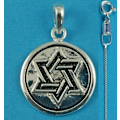Miniatyrbilde 2 av 2: Davidsstjärnan Äkta 925 Sterling Silver Halsband