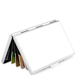 Miniatyrbild 1 av 5: SPEGEL SILVERGLAS Stilren Exklusiv stål Korthållare / Plånbok Silverglas