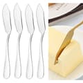 4 Pack Smörknivar i Rostfritt Silverglas . Smörkniv