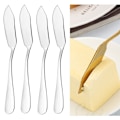 Miniatyrbilde 1 av 10: 4 Pack Smörknivar i Rostfritt Silverglas . Smörkniv