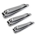 3Pack Effektiva Nagelklippare i rostfritt stål 6,8 5,2 o 4,7cm