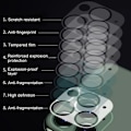 Miniatyrbillede 6 af 9: 3-Pack Linsskydd i Härdat Glas för För IPhone 12 - Transparent