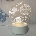 Miniatyrbillede 2 af 2: 3D Rymd Led Nattlampa . Usb driven
