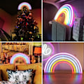 Pikkukuva 1 / 4: Regnbåge Usb Led Neon Nattlampa . 30x18cm