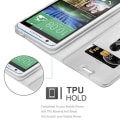 Miniatyrbild 2 av 4: Cadorabo Fodral till HTC Desire 820 i KLASSIG SILVER