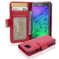 Miniatyrbild 1 av 4: Cadorabo Samsung Galaxy ALPHAROUGE CHERRY Fodral Skal Magnetskydd och 3 kortplatser