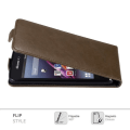 Miniatyrbild 2 av 4: Cadorabo Fodral till Sony Xperia Z1 COMPACT Brunt fodral Sony Xperia Z1 COMPACT fodral Sony Xperia Z1 COMPACT plånbok