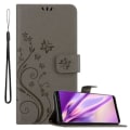 Miniatyrbild 1 av 4: Coque - CADORABO - Samsung Galaxy NOTE 8 - Simil läder - Blommig - Ställfunktion och kortfack Grå