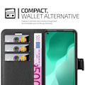 Miniatyrbild 3 av 4: Fodral - CADORABO - Huawei Nova 7 Se - konstläder - Stativfunktion - 3 kortfack Svart