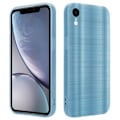 Miniatyrbild 1 av 4: Fodral för Apple iPhone XR Fodral i borstat turkos fodral i flexibel TPU silikon kameraskydd Grön
