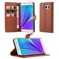 Miniatyrbild 1 av 4: Samsung Galaxy NOTE 5 Fodral i HAZEL BROWN från Cadorabo Helt skyddsfodral med Flip Flip och horisontellt stativ