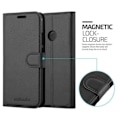 Miniatyrbild 2 av 4: Coque - CADORABO - Huawei P20 LITE - Syntetiskt läder Svart - Horisontellt stöd - 3 kortfack Svart