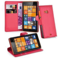 Miniatyrbild 1 av 4: Cadorabo Fodral till Nokia Lumia 535 - i rött - Bokfodral med magnetisk stängning, stativfunktion och kortplats