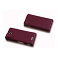 Miniatyrbild 2 av 2: Cadorabo Sony Xperia C DESIGN FLIP Style Fodral Fodral i konstläder Struktur ORCHID LILA