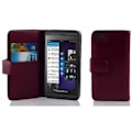 Miniatyrbild 1 av 3: Fodral till Blackberry Z10 - CADORABO - Lila - Strukturerat konstläder - 360° flik - Integrerat skydd Lila