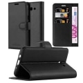 Miniatyrbild 1 av 4: Samsung Galaxy J3 2017 (7) US Version Fodral i JET BLACK från Cadorabo Fullt skyddsfodral med flip flik och stativ