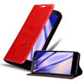 Miniatyrbild 1 av 4: Fodral - CADORABO - LG Google NEXUS 5 - Apple Red - Magnetisk stängning - Stativfunktion ÄPPELRÖD