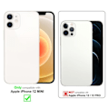 Miniatyrbild 2 av 4: Hus för iPhone 12 MINI - CADORABO - TPU-skal - Kameraskydd - Blank - Vit/Guld Vitt guld