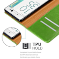 Miniatyrbild 3 av 4: Fodral till Sony Xperia XA - CADORABO - Grön - Imiterat läder - Stativfunktion - Kortfack Grön