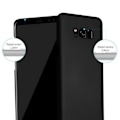 Miniatyrbild 2 av 4: Cadorabo Fodral till Samsung Galaxy S8 PLUS i METALLIC SVART
