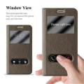 Miniatyrbild 2 av 4: Cadorabo Fodral Samsung Galaxy J5 2016 (6) BROWN STONE VIEW Magnetisk skyddsfodral som stöder stativ och fönster