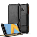 Miniatyrbild 1 av 4: Etui för HTC ONE M10 - CADORABO - Syntetiskt läder - Fullständigt skydd - Fällbart design - Stöd för hörn Piano svart