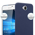 Miniatyrbild 3 av 4: Coque - CADORABO - Nokia Lumia 650 - Hårt Skydd - Matt Design - Blå Färg Blå