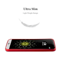 Miniatyrbild 2 av 4: LG G5 fodral i METALLIC RED från Cadorabo (METALLIC MATT Design) Ultratunt mjukt silikongel TPU-skydd med anti-chock