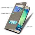 Miniatyrbild 3 av 4: Samsung Galaxy A5 2015 (5) Fodral i STONE BROWN by Cadorabo (Design VIEW) Helt skyddsfodral med flipskydd, stativ