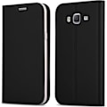 Miniatyrbild 1 av 4: Samsung Galaxy J5 2015 (5) Fodral i CLASSY BLACK från Cadorabo (METALLIC MATT Design) Helt skyddsfodral med flip flik