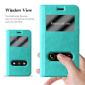 Miniatyrbild 2 av 4: Samsung Galaxy J1 2016 (6) Fodral i MINT TURQUOISE av Cadorabo (Design VIEW) Helt skyddande fodral med flip flik,