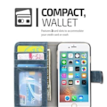 Miniatyrbild 4 av 4: Apple iPhone 6-fodral - iPhone 6S i BLÅSVART från Cadorabo (TWO-TONE-design) Helt skyddsfodral med flipflik, stativ