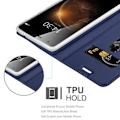 Miniatyrbild 2 av 4: Cadorabo Fodral för Huawei G7 PLUS - G8 - GX8 i CLASSY MÖRKBLÅT