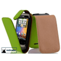 Miniatyrbild 1 av 3: Cadorabo Fodral Fodral för > HTC WILDFIRE < i Flip Style Fodral Fodral Bumper Wallet i slätt konstläder i PARROT GREEN
