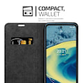 Miniatyrbild 3 av 4: Coque för Nokia XR20 - CADORABO - Turkos Petroleum - Bokfodral - Silikon TPU - Magnetiskt skydd Bensin Turkos