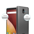 Miniatyrbild 4 av 4: Cadorabo Fodral fungerar med WIKO VIEW GO i METALLIC GREY - Stötsäker och reptålig TPU silikonskydd - Ultra Slim