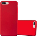 Miniatyrbild 1 av 4: Cadorabo Fodral Apple iPhone 8 PLUS / 7 PLUS / 7S PLUS RÖD METALL MATTT METALL Hård plastfodral Skydd Ultra Slim Bumper