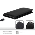 Miniatyrbild 2 av 4: Flip-fodral - CADORABO - HTC Desire 10 Lifestyle / Desire 825 - Imiterat läder - Svart - Magnetisk stängning Svart