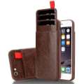 Miniatyrbild 1 av 4: Coque - CADORABO - iPhone 6 / 6S - Similicuir - Brun - Souple - Förvaringsutrymme för kort Brun