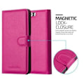 Miniatyrbild 2 av 4: Cadorabo Huawei P10 PLUS Fodral ROSA Full Protection Fodral Fodral Magnetlås (stöder stativ och kortplats)