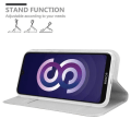 Miniatyrbild 4 av 4: Fodral för Huawei Y5 2019 / Enjoy Play 8 / Honor 8S Fodral i CLASSY SILVER Fodral Skyddsskydd Plånbok med magnetstängning Pengar